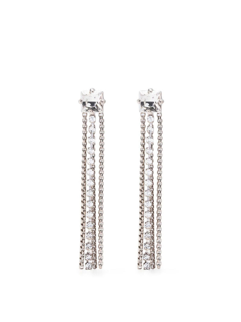 Crystal embellishment earrings