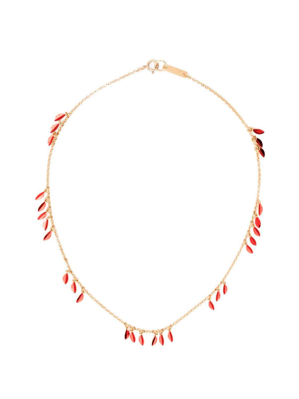 Embellished chain-link necklace