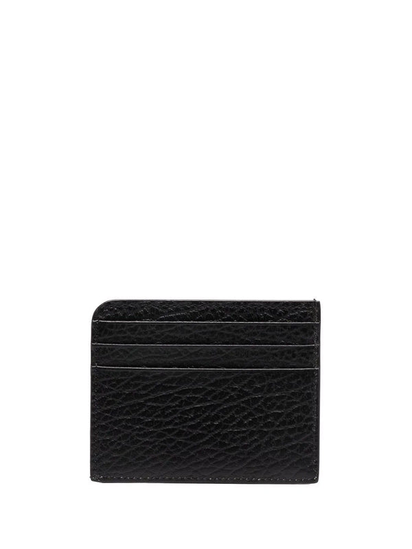 Grained leather wallet