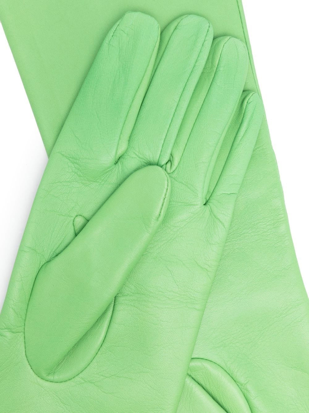 Full-sleeve leather gloves