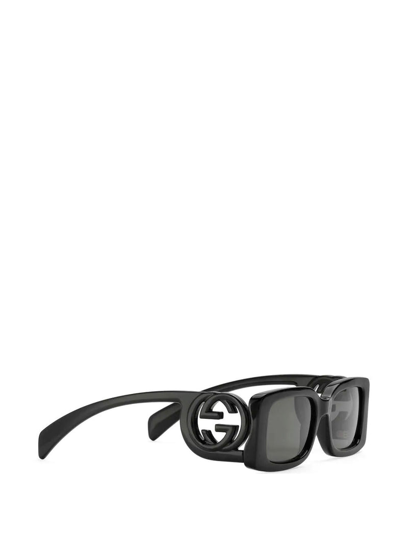 Rectangular interlocking G logo sunglasses