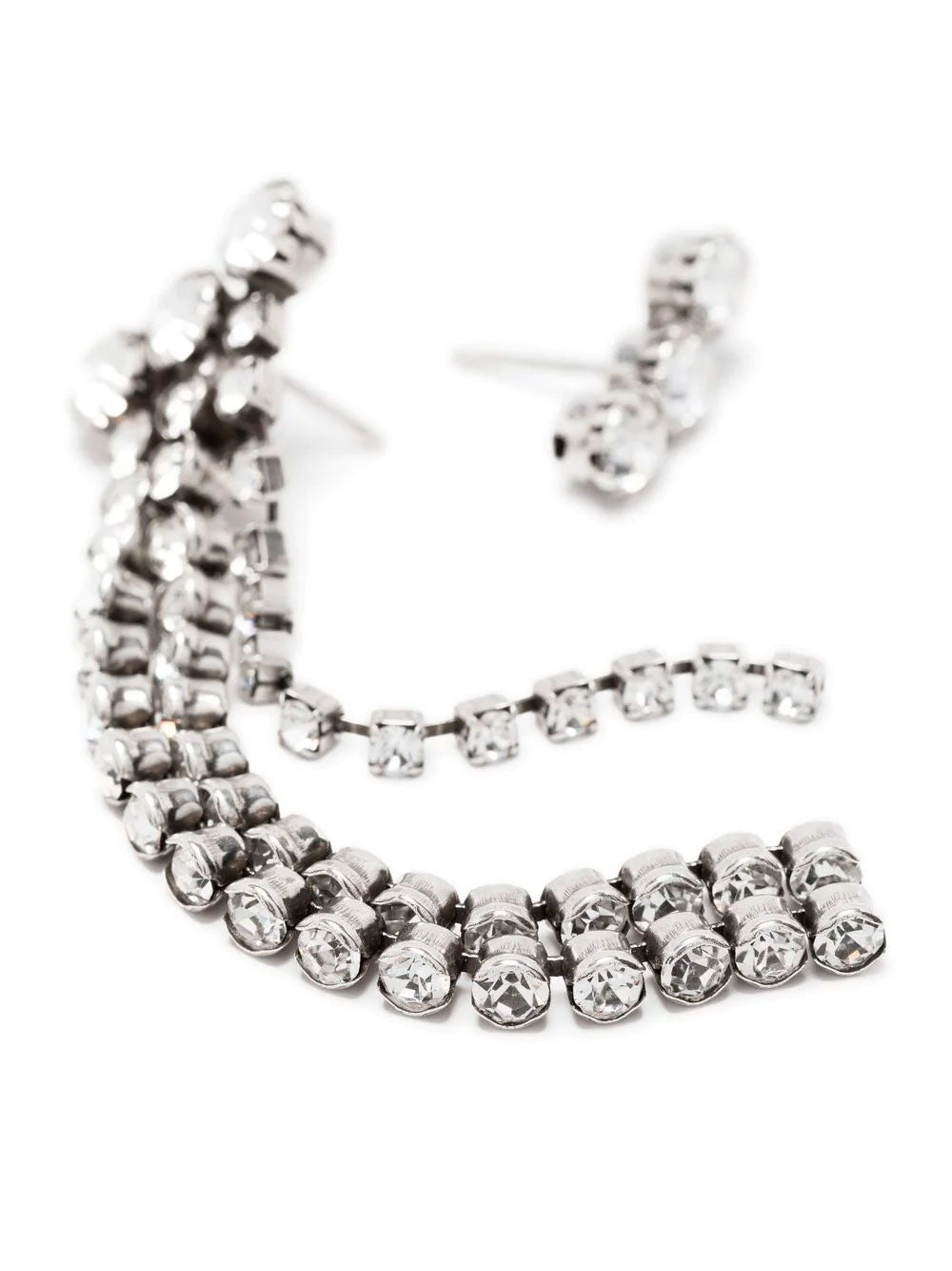 Isabel Marant silver-tone glass earrings.