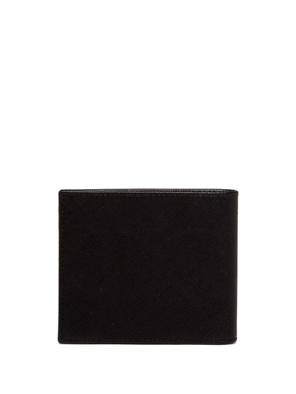 Bi-fold wallet in Saffiano leather
