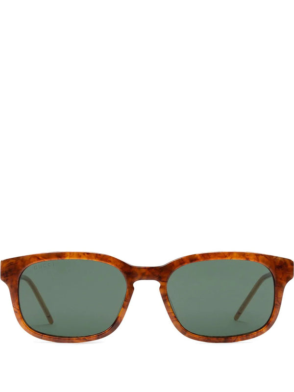 Rectangular tortoiseshell sunglasses