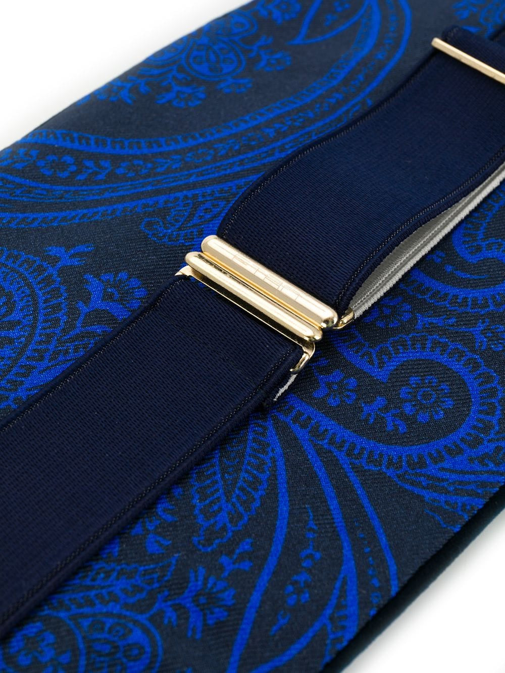 Navy blue velvet cummerbund belt