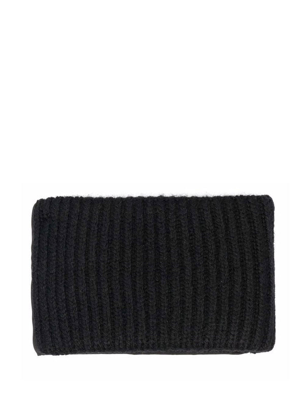 Re-Nylon gabardine and wool wallet
