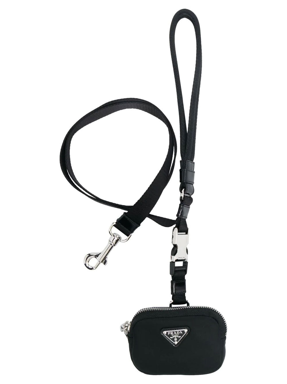Pet leash with pouch