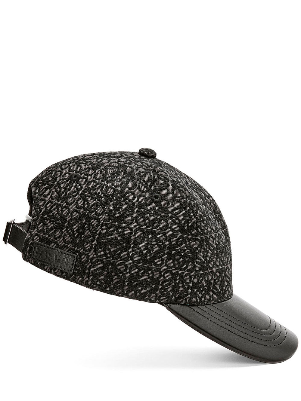 Anagram cap in jacquard and calfskin | Loewe | OTTODISANPIETRO