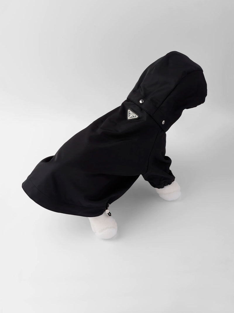 Nylon pet raincoat with hood