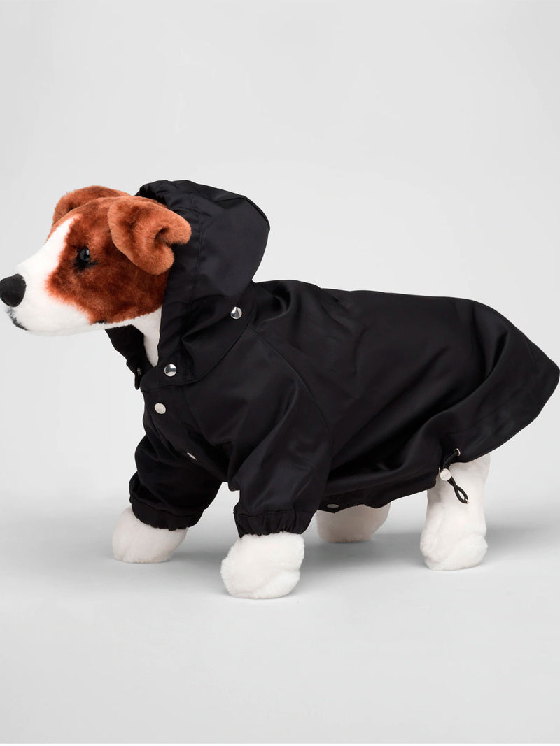 Nylon pet raincoat with hood