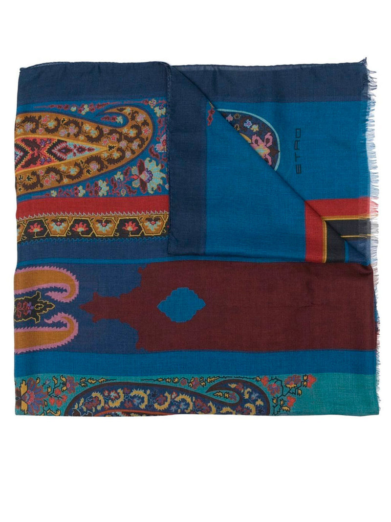 Paisley-print shawl