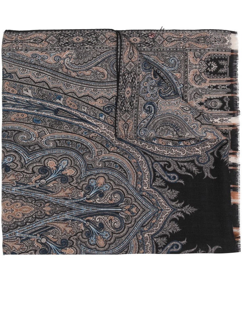Paisley-print shawl
