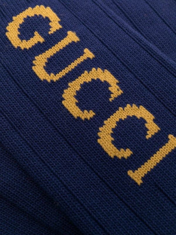 Logo-print detail socks