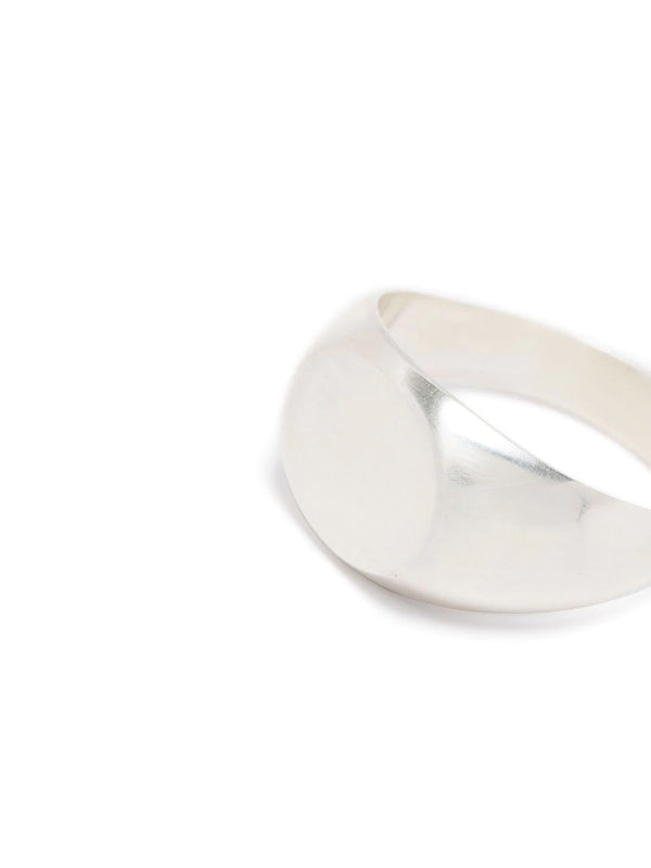 Sterling silver signet band ring