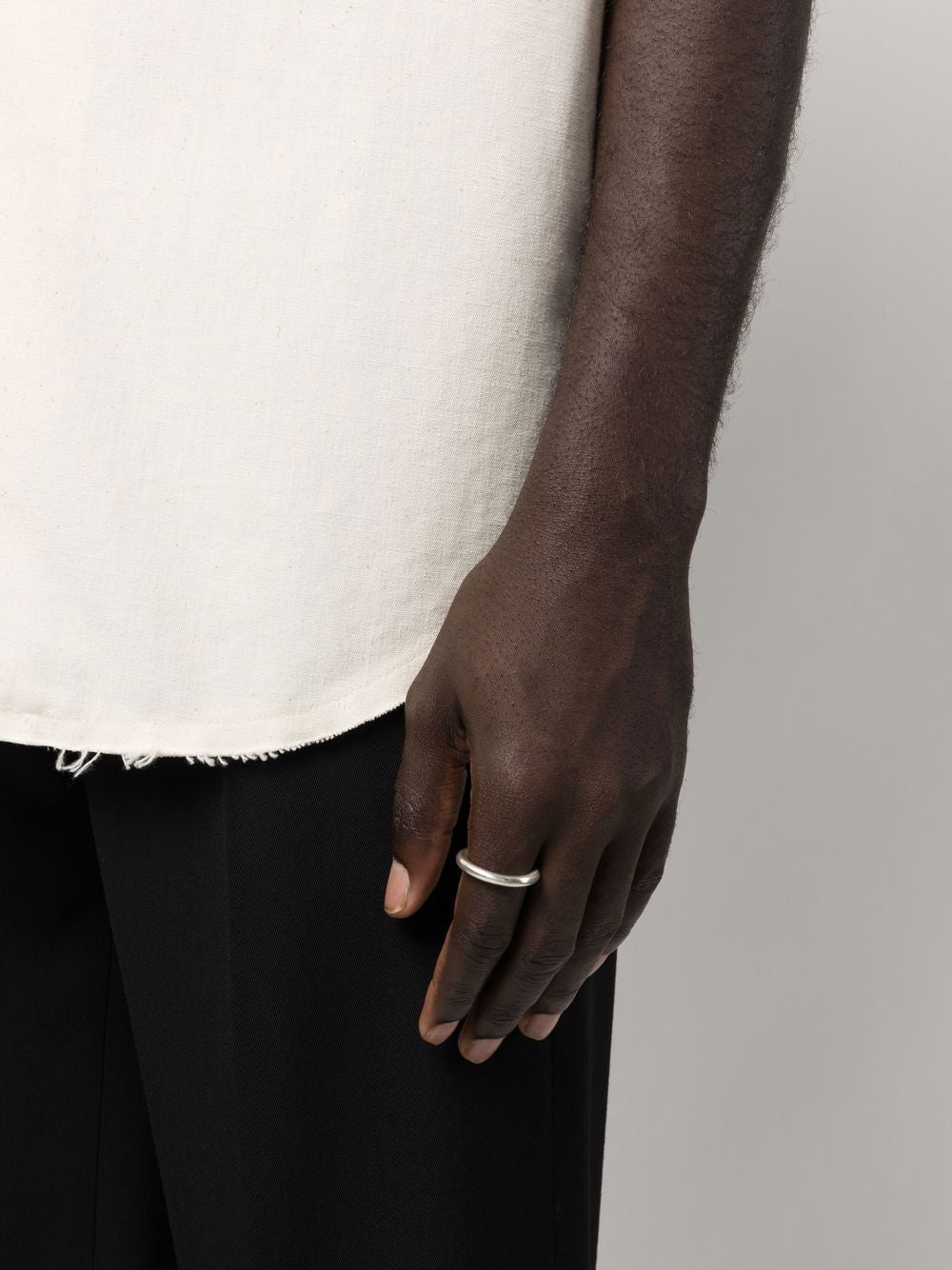 Sterling silver halo band ring | Jil Sander | OTTODISANPIETRO