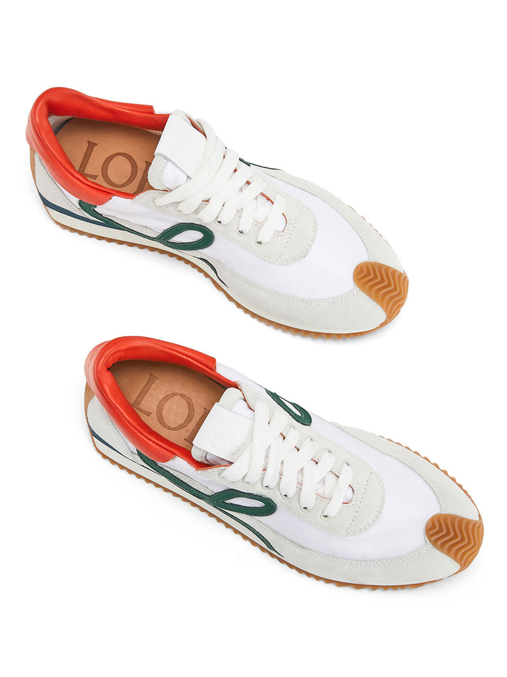 Sneakers Flow Runner en piel de ternera