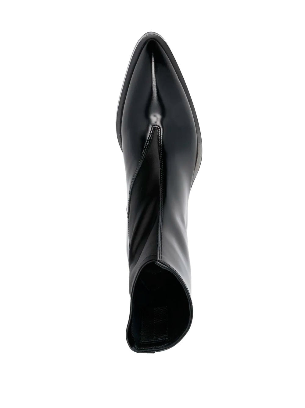 Pointed toe patent leather boots Jil Sander OTTODISANPIETRO
