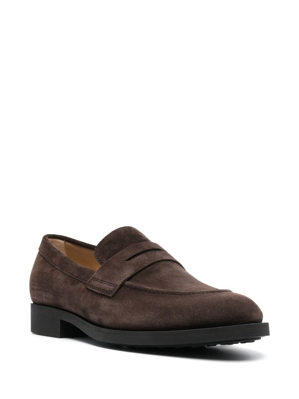Suede moccasin loafers