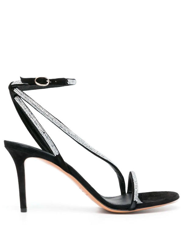 Isabel Marant black leather sandals.