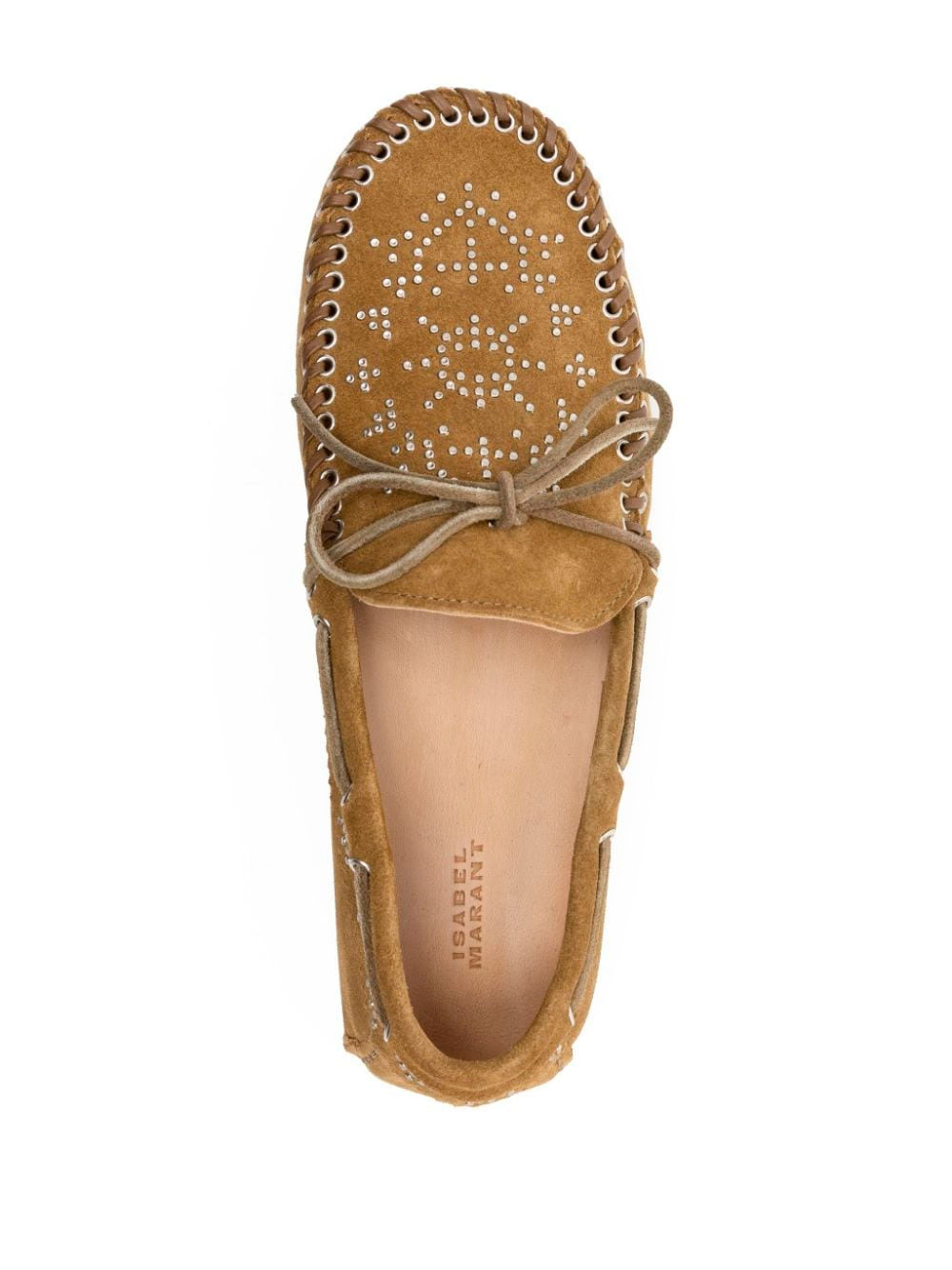 Isabel Marant brown leather loafers.
