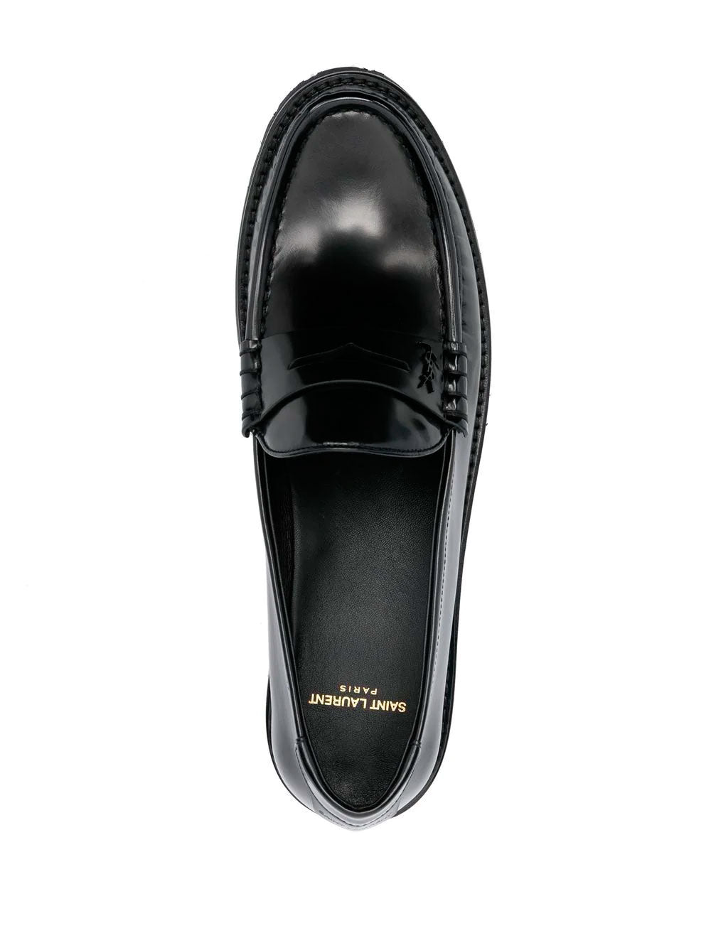 Le loafer high-shine finish flat shoes
